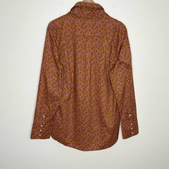 J. Crew Rust Floral Blouse - Picture 8 of 10